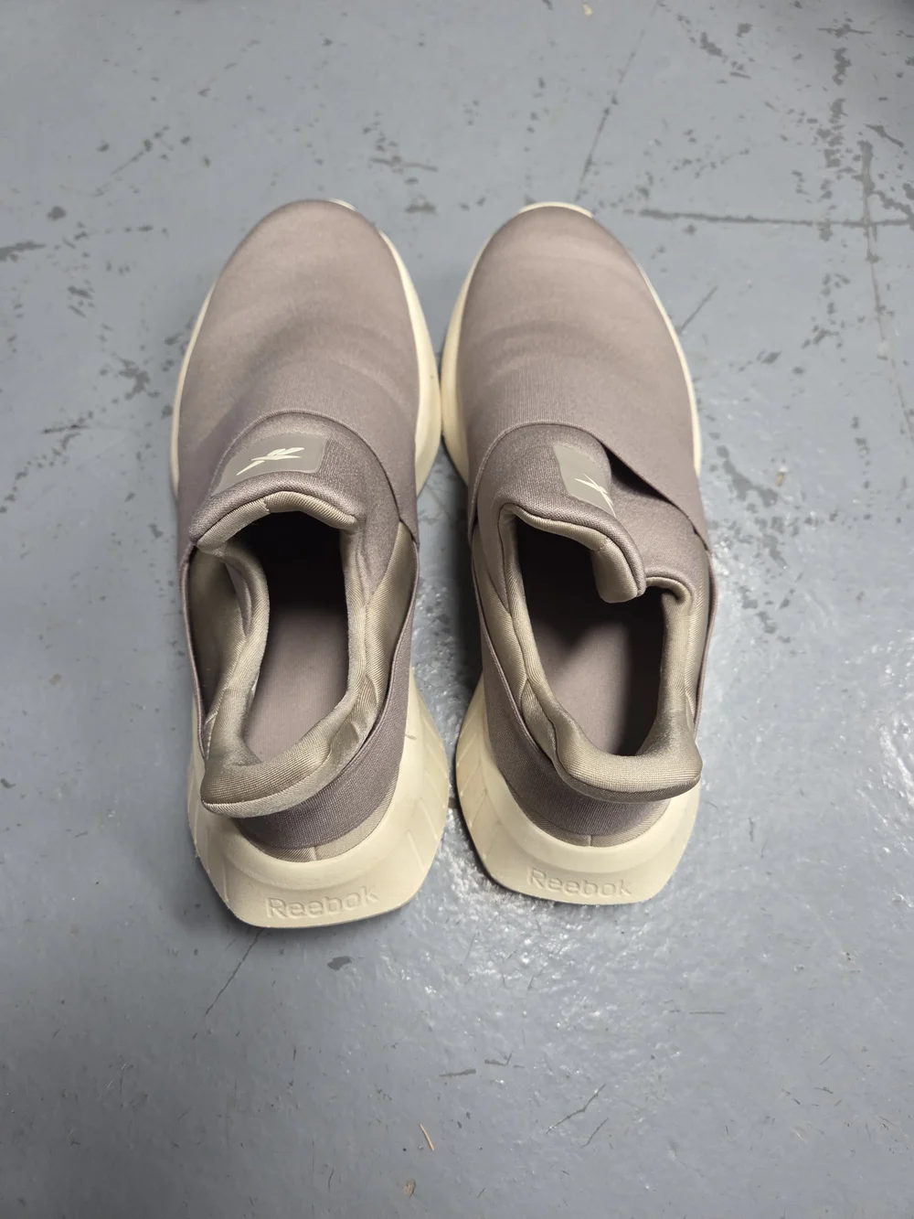 Reebok Men's Slip-On Athletic Sneakers in Light Gray